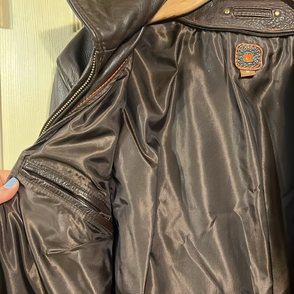 Wilson’s Leather bomber jacket size m - Picture 3 of 7